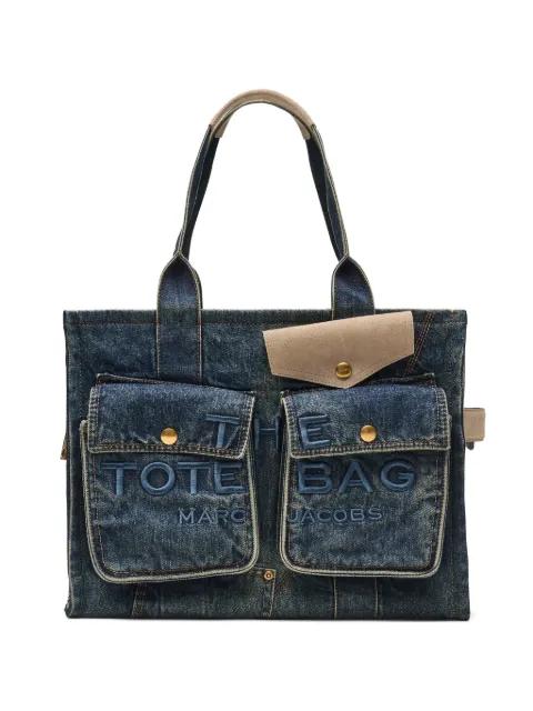 large The Denim suede-pocket tote bag by MARC JACOBS