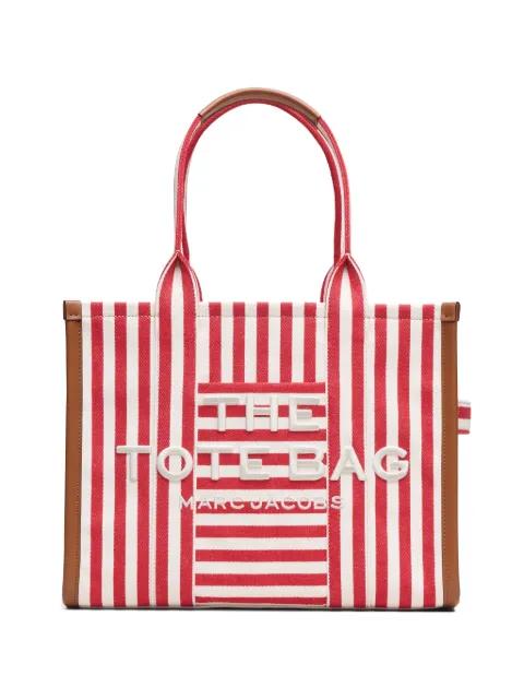 large The Tote Bag stripe-pattern tote bag by MARC JACOBS