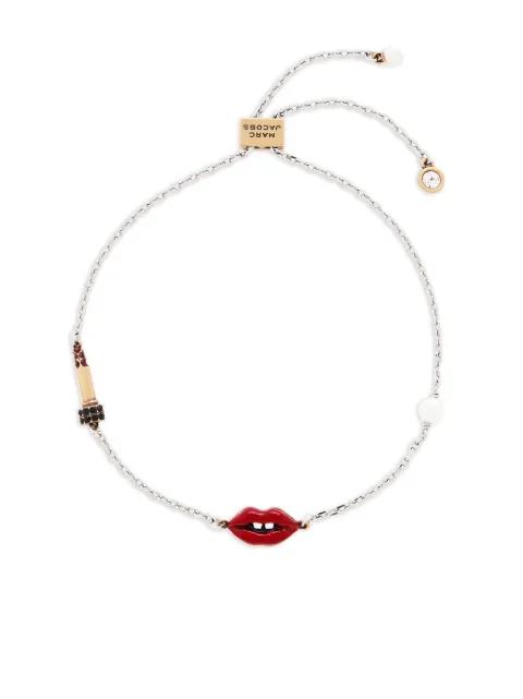 lip-detail slider-fastening bracelet by MARC JACOBS