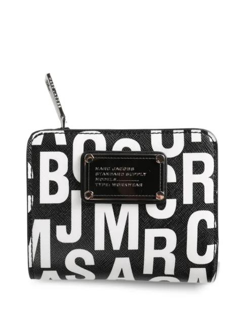 logo-plaque zip-fastening wallet by MARC JACOBS