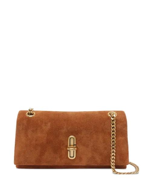 mini The Dual Chain suede shoulder bag by MARC JACOBS