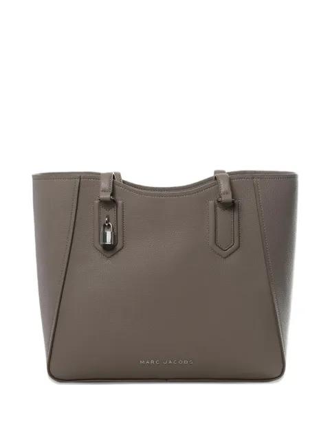 padlock-embellishment leather tote bag by MARC JACOBS