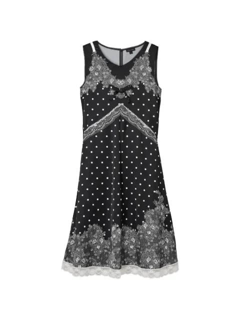 polka dot lace-detail midi dress by MARC JACOBS