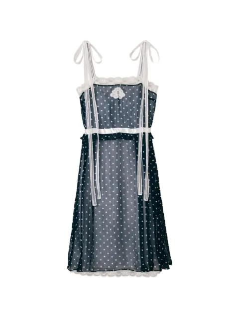 ribbon lace chiffon dress by MARC JACOBS