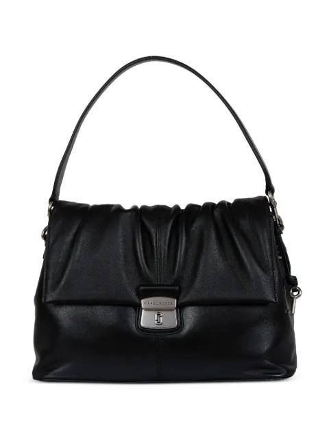 ruched leather shoulder bag by MARC JACOBS