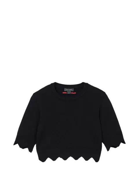 scalloped-edge cropped top by MARC JACOBS