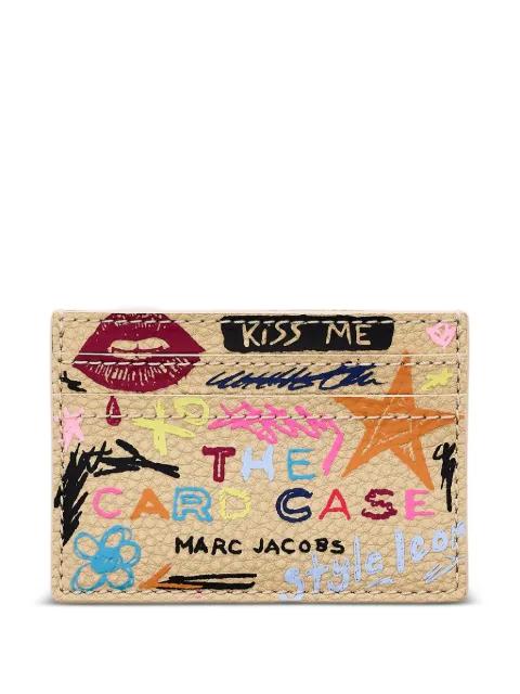 scribble leather card case by MARC JACOBS