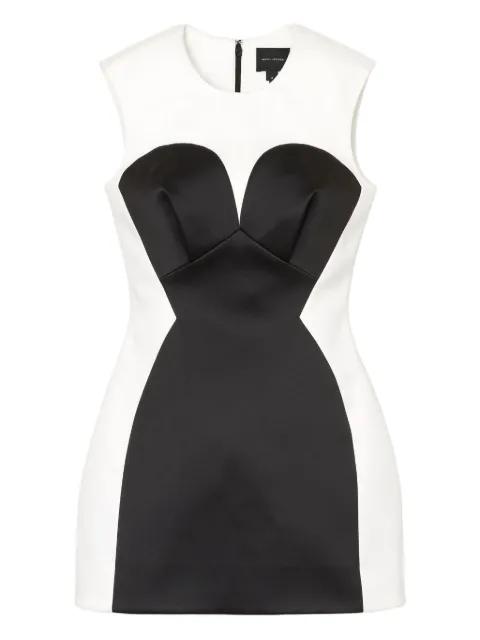 seamed satin mini dress by MARC JACOBS