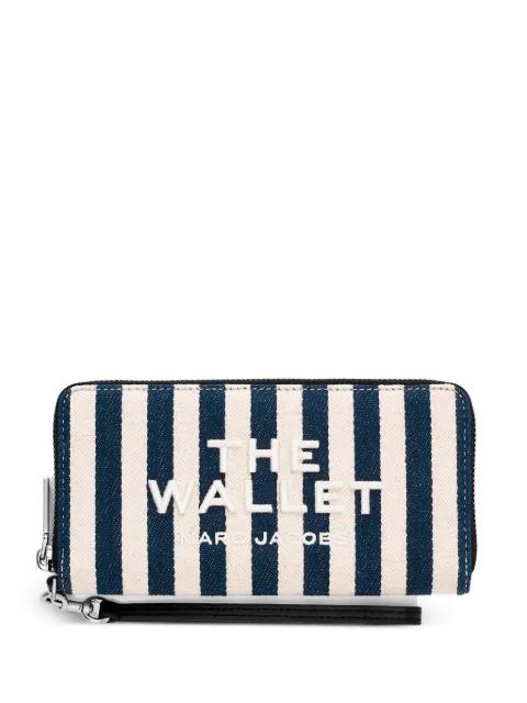 striped canvas continental wallet by MARC JACOBS