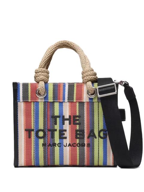 striped top-handle tote bag by MARC JACOBS