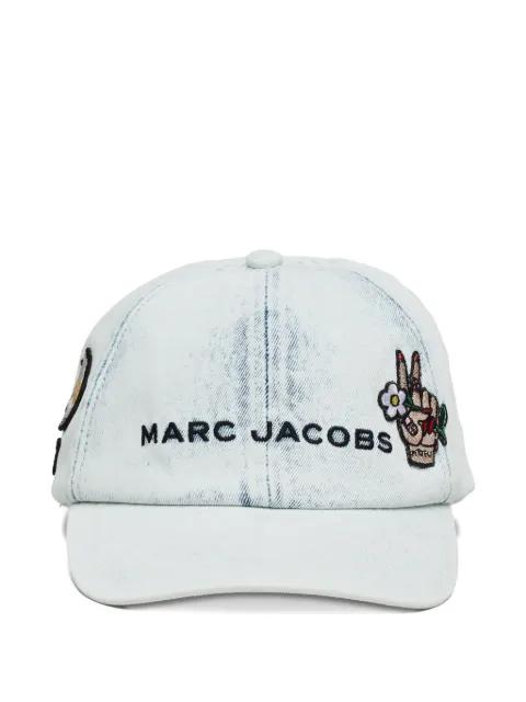 tattoo-appliqué denim cap by MARC JACOBS