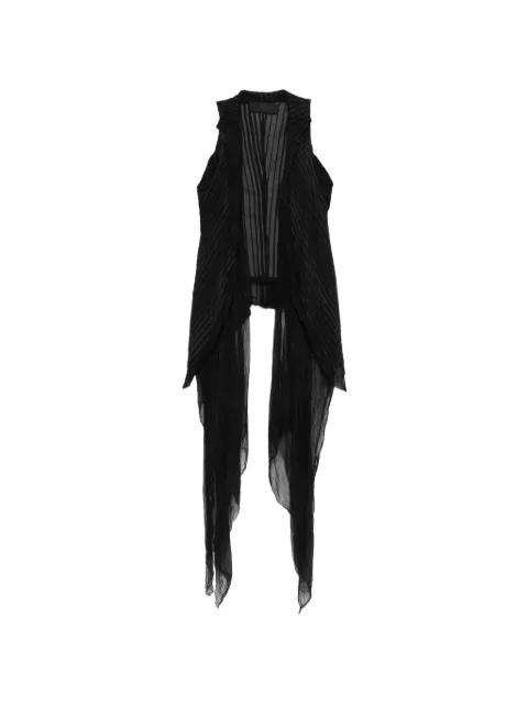 black sleeveless vest by MARC LE BIHAN