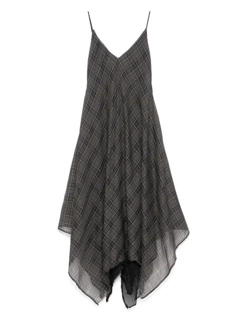 checked dress by MARC LE BIHAN