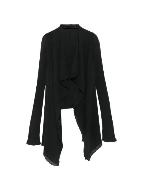 crinkled draped cardigan by MARC LE BIHAN