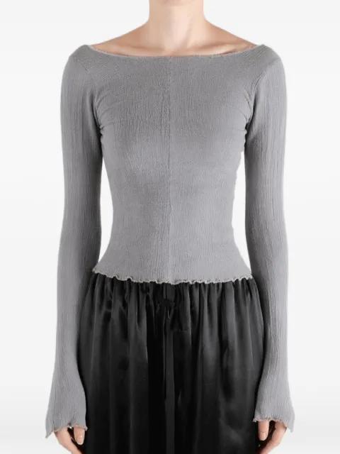 crinkled raw-edge top by MARC LE BIHAN