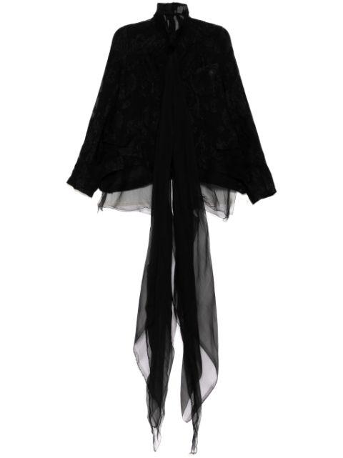 embroidered blazer by MARC LE BIHAN