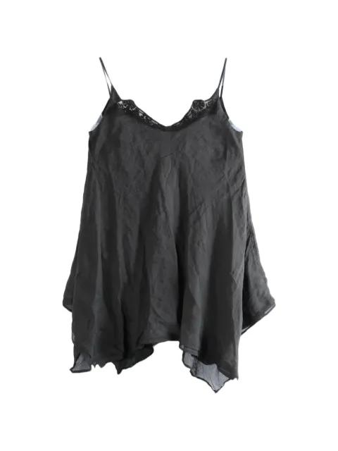 lace-trim handkerchief-hem camisole by MARC LE BIHAN