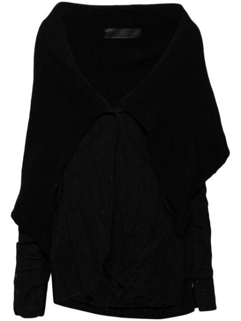 panelled poncho by MARC LE BIHAN