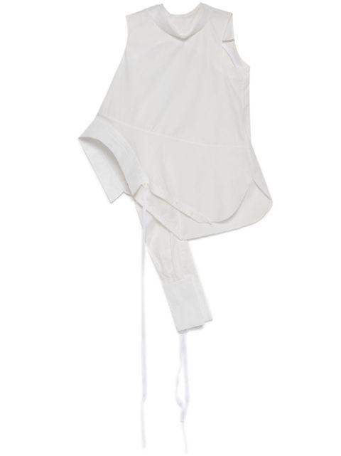 panelled tank top by MARC LE BIHAN
