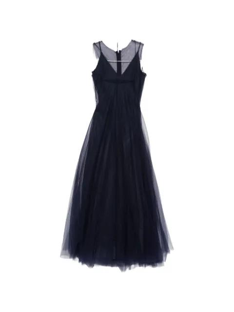 tulle-overlay sleeveless dress by MARC LE BIHAN