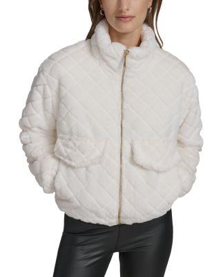 Quilted Faux Fur Bomber Jacket by MARC NEW YORK