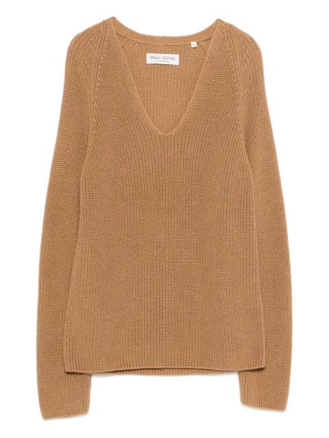 V-neck knitted sweater by MARC O'POLO
