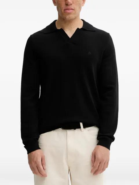 V-neck logo sweater by MARC O'POLO