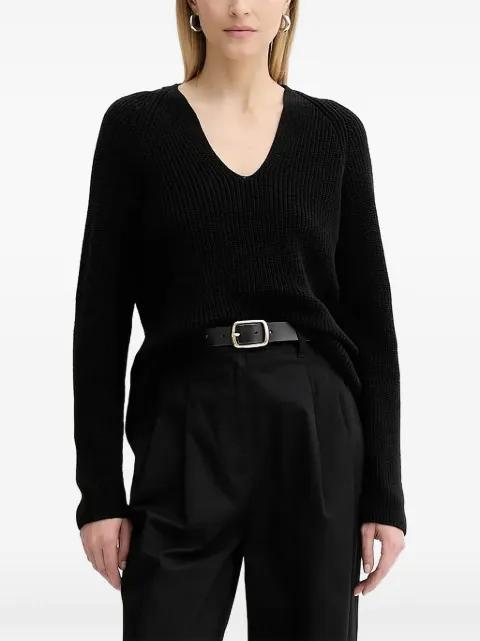 V-neck ribbed sweater by MARC O'POLO