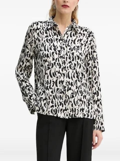 abstract-print shirt by MARC O'POLO