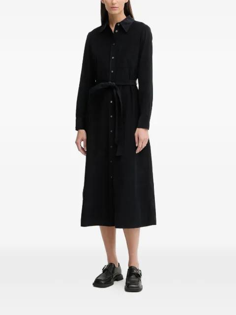 belt collared midi dress by MARC O'POLO