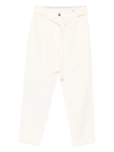 belted tie-waist trousers by MARC O'POLO