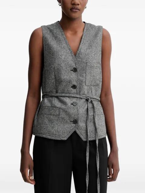 button belted waistcoat by MARC O'POLO