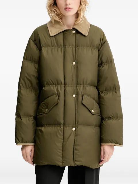 button corduroy-collar coat by MARC O'POLO