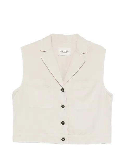 button-up notched-lapels gilet by MARC O'POLO