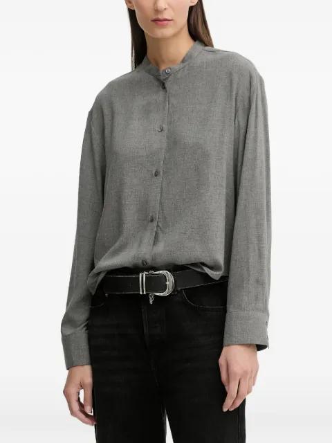 buttoned collarless shirt by MARC O'POLO