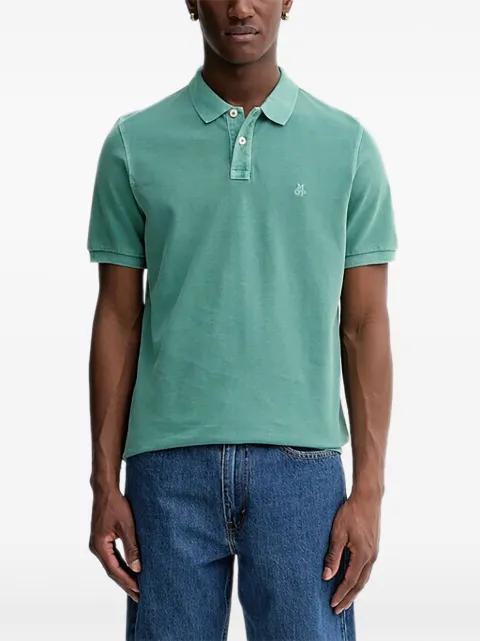 buttoned short-sleeve polo shirt by MARC O'POLO