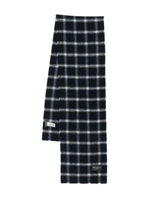 checked-pattern scarf by MARC O'POLO