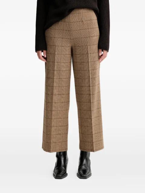 checked-pattern trousers by MARC O'POLO
