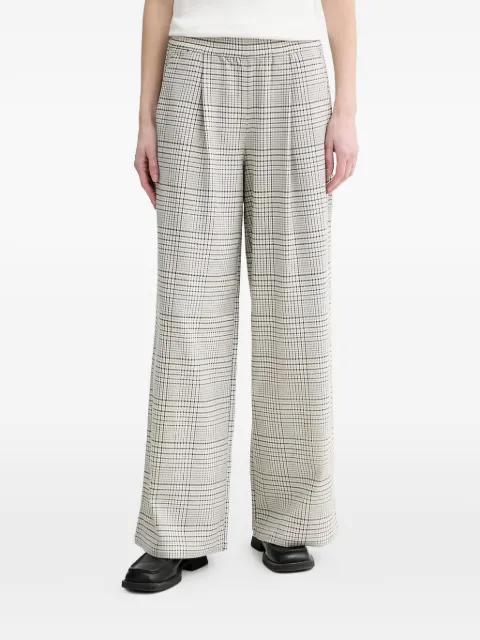 checked pleated trousers by MARC O'POLO