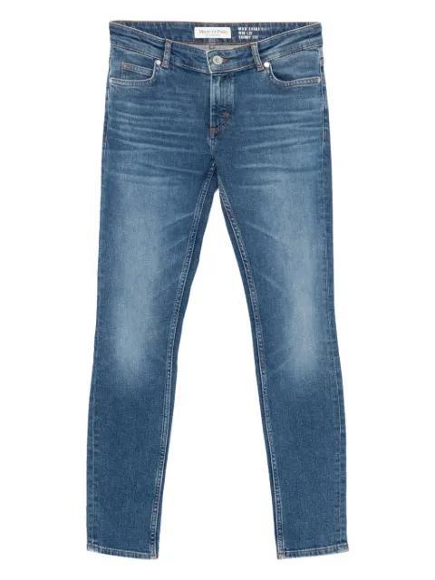 cotton-blend skinny jeans by MARC O'POLO