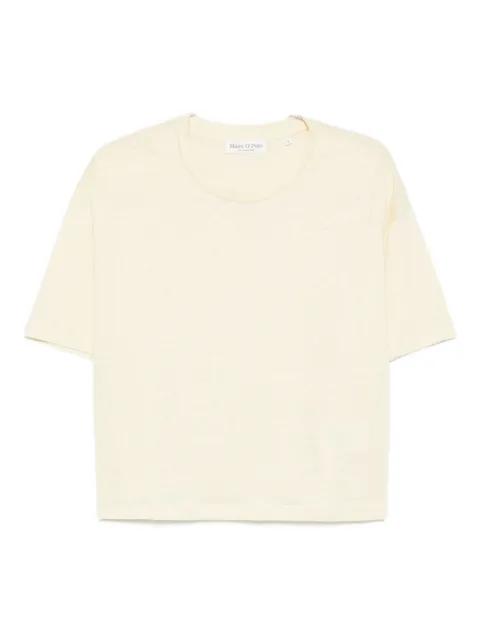 crew-neck linen T-shirt by MARC O'POLO