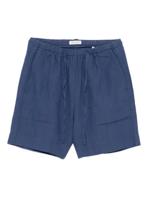 drawstring-fastening linen shorts by MARC O'POLO