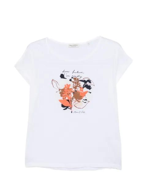 floral-print T-shirt by MARC O'POLO