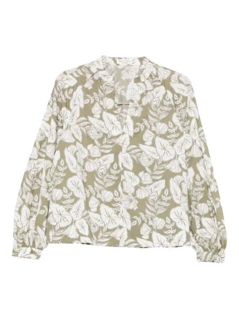 floral-print V-neck blouse by MARC O'POLO