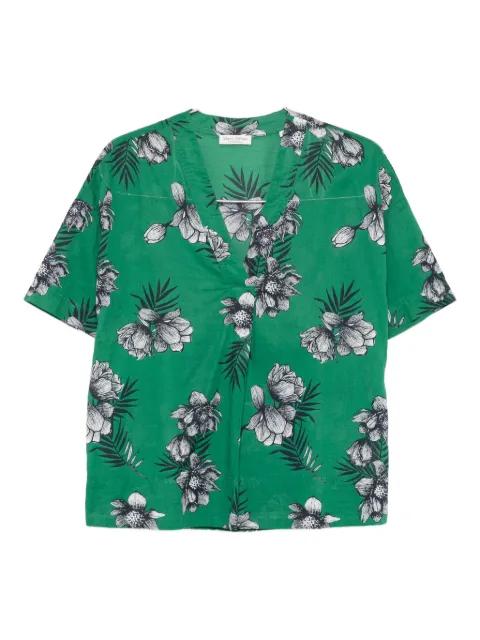 floral-print V-neck blouse by MARC O'POLO