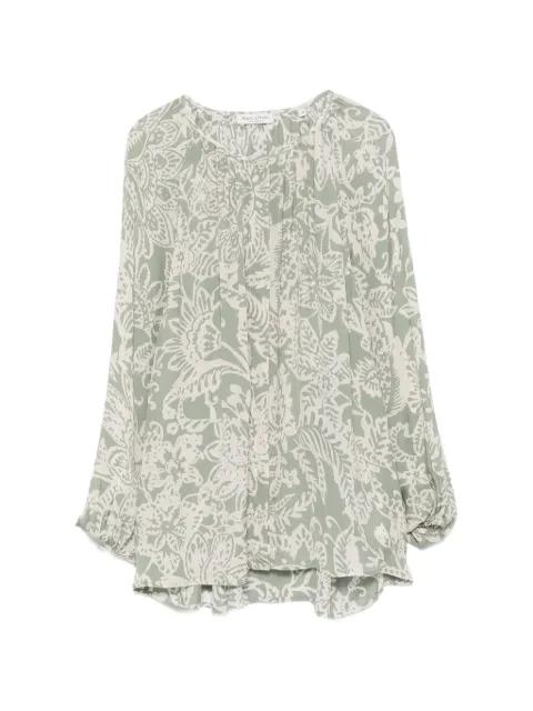 floral-print long-sleeve shirt by MARC O'POLO