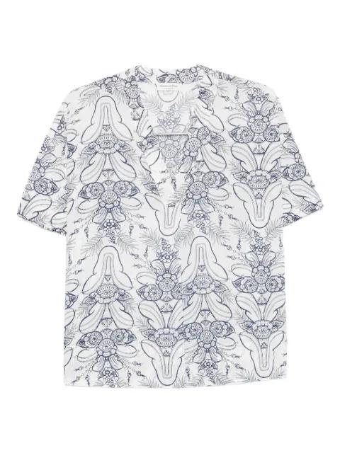 floral print short-sleeved top by MARC O'POLO