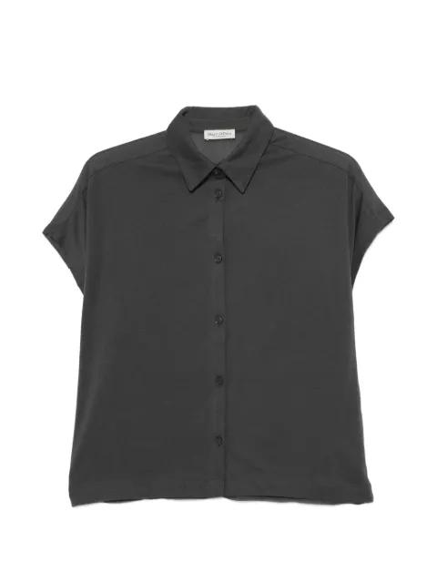gathered-back short-sleeve shirt by MARC O'POLO