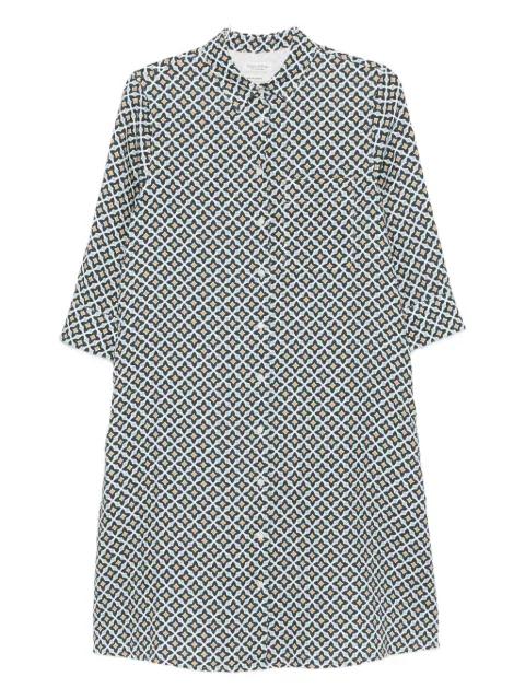 geometric-print shirt midi dress by MARC O'POLO