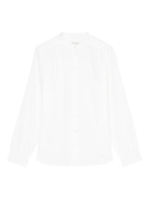 high-neck button-up shirt by MARC O'POLO